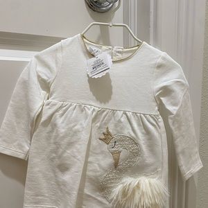 MudPie 0-3 Swan dress